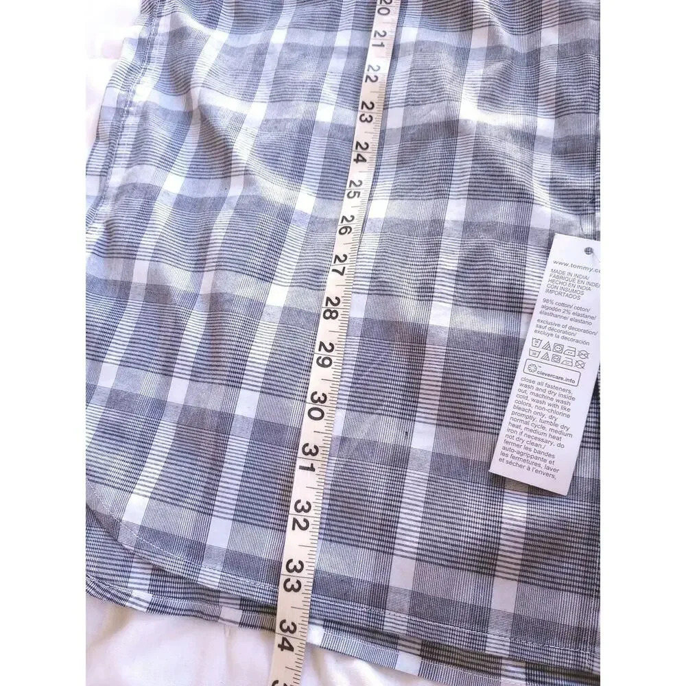 Tommy Hilfiger Men’s Sz XXL Short Sleeve Shirt Th Flex‎ Slim Fit Stretch Plaid - Picture 6 of 6